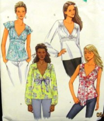 4454 SWEET EMPIRE YOKE TOPS SLVS OR NOT PATTERN 6-12