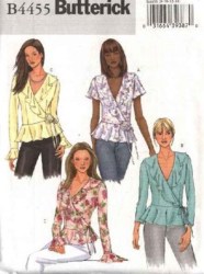 4455 EZ SS-LS SIDE TIED FLOUNCE TOP,FLOWER PATTERN 8-14