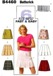 4460 CUTE SHORTIE SKORT/ KILT,  PLEAT SKIRT PATTERN 6-12