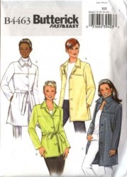 4463 BUTTERICK  EZ FIT POCKET JACKET 2 LENGTHS,BELT PATTERN 16-22, 8-14 choice