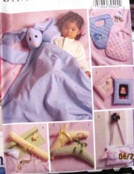 4475 INFANT CHANGE PAD,HANGER,WALL HANG,BLANKIE,BIB PATTERN
