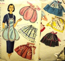 4479  50S  1 YARD HALF/TEA/ BIB  APRON PATTERN
