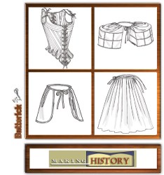 4484 UNDIES,  PETTICOAT, POCKET HOOP ,STAY PATTERN 6-10,18-22