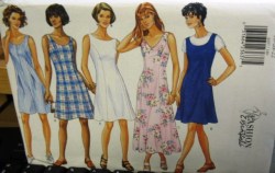 4497  Butterick EZ A-DRESS LENGTHS, ROMPER JUMPSUIT PATTERN  6-10; or 12-16, 18-22 choice uncut