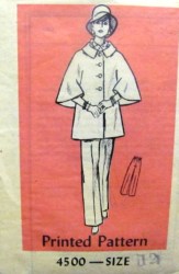 4500 M.O. PANTS,SHORTI CAPE COAT 70 PATTERN 12