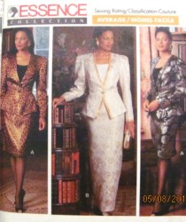 4512 FIT LINED PEPLUM JACKET,SKIRT LENGTHS,TOP PATTERN 12-16