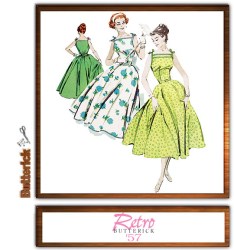 4513 RETRO 57 STRAPPY SWING DRESS, BELT PATTERN 6-20