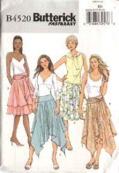 4461 4520 EZ A-SKIRTS,CIRCLE YOKE SKIRT,SASH 2 PATTERNS 16-22