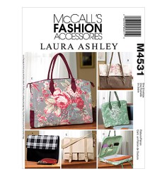 4531 MCC 5 LINED SIZED BUSINESS BAGS, POCKETS PATTERN