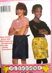 4538 SO EZ LEARN TO SEW GIRLS STRT SKIRT,OVERLAY PATTERN 7-14