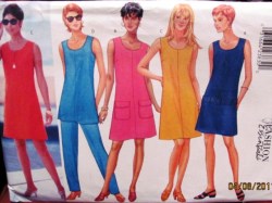 4546 EZ A-DRESS,TUNIC ZIP OR NOT,BELT, PANTS PATTERN 6-10,18-22