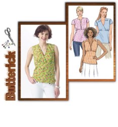 4549 BUTTERICK EZ SEMI FIT ZIPPY TOPS SHORT SLVS OR NOT PATTERN 8-14