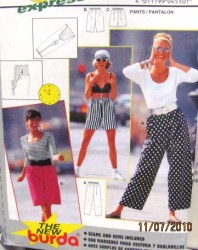 4550 CROPPED PANTS IN LENGTHS EXPRESS 1 PC PATTERN 8-18