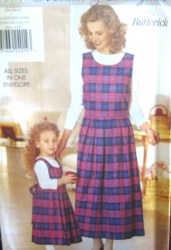4581 EZ MOM DTR LONG TIE JUMPER,KNIT LS TOP PATTERN 2-6X,6-18