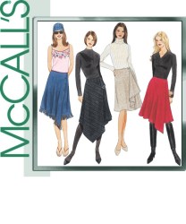 4595 ANGLE OR NOT WRAP SKIRT LENGTHS PATTERN 8-14