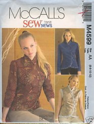 4599 McCalls MANDARIN ORIENTAL CURVED JACKET PATTERN 3 SZS 6-22 uncut Choice