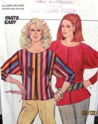 4626 70s JUST A NICE LOOSE FIT SLEEVE TOP LENGTHS PATTERN 6-22