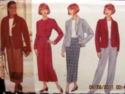 4636 Butterick EZ UNLINED JACKET, TOP,  LONG WRAP SKIRT, PANTS PATTERN 6-22 3 Sizes choice uncut