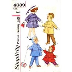 4639 TODDLER COAT,HOODED COAT,SUSPENDER PANTS PATTERN 2