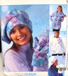 4666 FLEECE ZIPPY JACKETS, HATS, MITTENS PATTERN L-XL