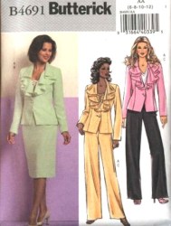4691 EZ UNLINED FLOUNCE JACKET,SKIRT,PANTS PATTERN 6-12