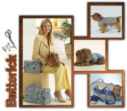 4696 REVERSE DOG COAT,TOTE,BAG,LEASH PATTERN XS-L DOG