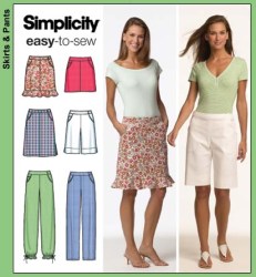 4701 CUTE PANTS, SHORTS, SKIRTS 3 LENGTHS EZ PATTERN 4-10,12-20