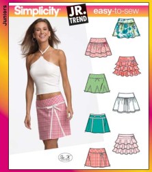 4705 LO RISER MINI YOKE SKIRTS PATTERN JR 3/4-11/12-15/16