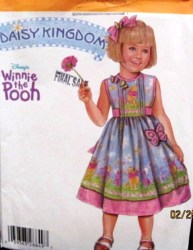 4715 DK WINNIE POOH SLVLSS TIED FLARE DRESS 5-6X