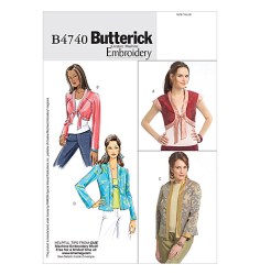 4740 CREATIVE EMBROIDERY SHORTER JACKETS LENGTHS PATTERN 8-22