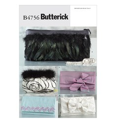 4756 5 GLORIOUS LINED EVENING FANCY CLUTCH HANDBAGS PATTERN