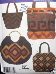 4757 CHENILLE HANDBAGS, TOTES SIMPLICITY  PATTERN