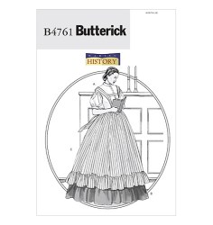 4761 CIVIL WAR SS BLOUSE,LONG GATHER SKIRT,PINAFORE PATTERN 8-14