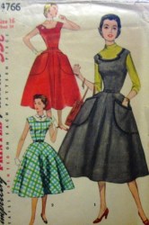 4766 FLARE JUMPER, POCKET DRESS, DICKEY 54 PATTERN 13  31''16 34''