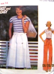 4767 EASY 70S KNIT T-SHIRT, FLARE SKIRT,PANTS PATTERN 14