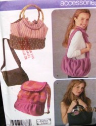 4768 5 FLEECE/DUCK BACKPACK, SLOUCH, HANDLE BAGS PATTERN