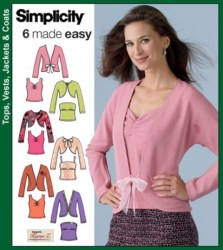4779 SIMPLICITY 6 EZ KNIT STRAPPY / TUBE,CARDIGAN TWIN SET PATTERN 6-12,14-22