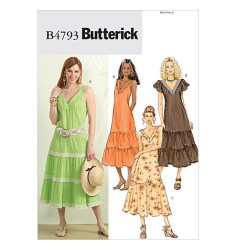 4793 LONG LOWER TIER V-NECK SLVLSS OR NOT DRESS PATTERN 8-14