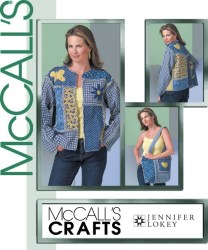 4798 MCCALLS PATCHWORK CHENILLE CONTRAST JACKET,  LARGE TOTE BAG PATTERN 8-22