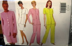 4825 EZ SS-LS BUTTON TOP,TAPER SKIRT,PANTS PATTERN 6-10,18-22