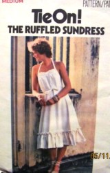 4826 70S BACK WRAP BIAS FLARE SUNDRESS PATTERN MED