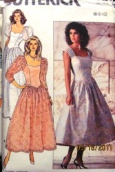 4829 LONG DROP WST FLARE DRESS LENGTHS SLVS OR NOT PATTERN 6-10