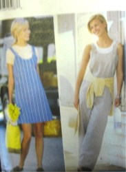4864 EZ Butterick SS TOP, SHORT JUMPER, JUMPSUIT PATTERN  6-10; 12-16  Choice Uncut