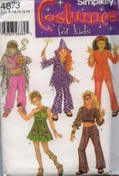 4873 FLOWER CHILD, WITCH, HIPPIE, GENI, DEVIL PATTERN 7-14