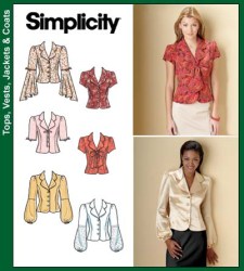 4879 BUTTON COLLAR SS-LS BLOUSE PATTERN 6-12