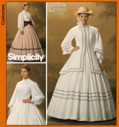 4900 SIMPLICITY CIVIL WAR TEA DRESS, JACKET PATTERN 10-18