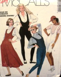 4911 McCalls SLEEVELESS STRETCH JUMPSUIT STIRRUP OR NOT, JUMPER PATTERN 6,8
