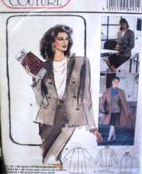 4912 BURDA SUIT JACKET,SWING COAT SKIRT PATTERN 10-20