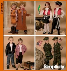 4918 COWGIRL/BOY, PIRATE ,SOLDIER, FONZ 50 PATTERN 3-8
