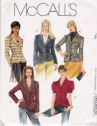 4928  McCalls LINED LONGER SS-LS EMBELLISH JACKETS PATTERN 4-10, or 8-14 or 14-20 Choice